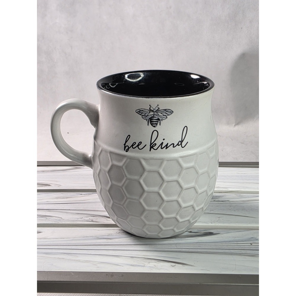 Sheffield Home Bee Kind Mug 16oz Honeycomb Ceramic Coffee Mug